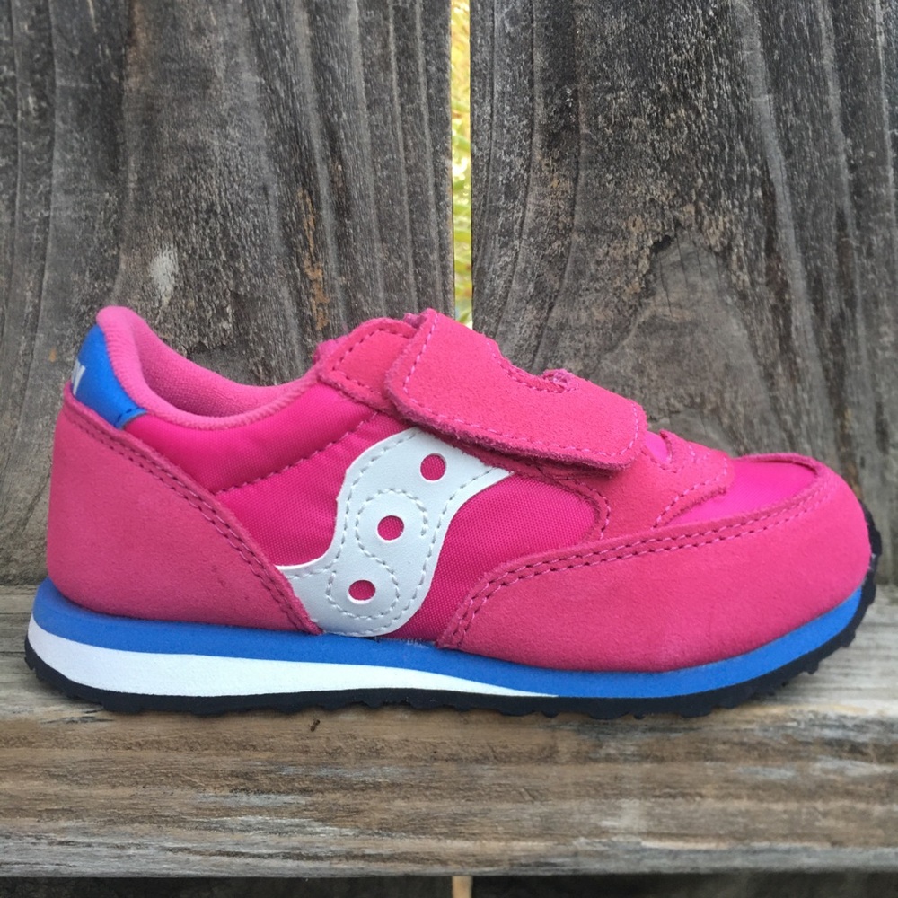 Saucony Toddler Girl shows Baby Jazz HL Magenta - Picture 2 of 11